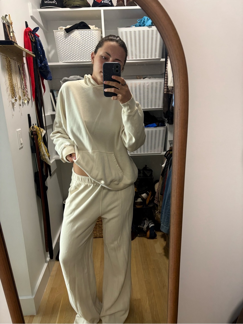 Hollister Cream sweat set